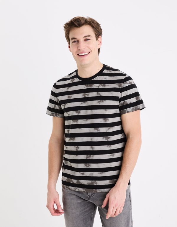 Celio Celio Striped T-shirt Geudi - Men's