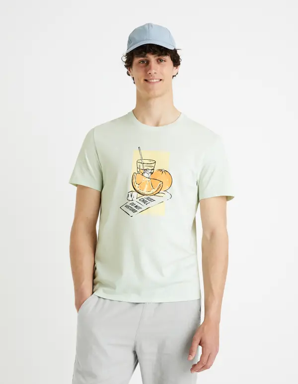 Celio Celio T-shirt with Fegrume print - Men's