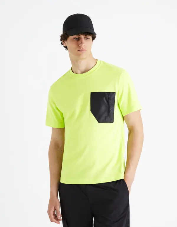 Celio Celio T-shirt with pocket Fepotech - Mens