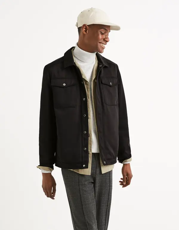 Celio Celio Tucrush Jacket with Pockets - Mens