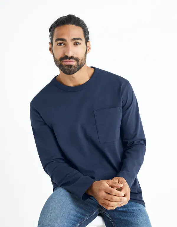 Celio Celio Veboxml Long Sleeve T-Shirt - Mens