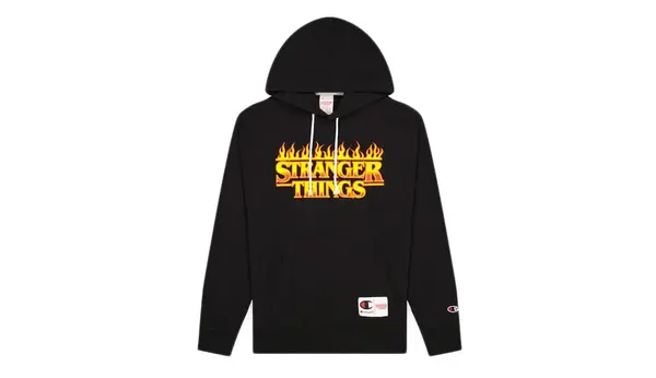 Champion Champion x Stranger Things majica s kapuljačom crna