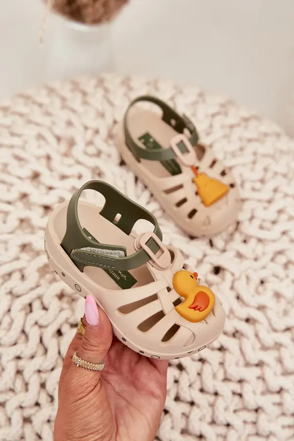 Ipanema Children's Sandals With Velcro 83619 Beige Ipanema Summer XV Baby