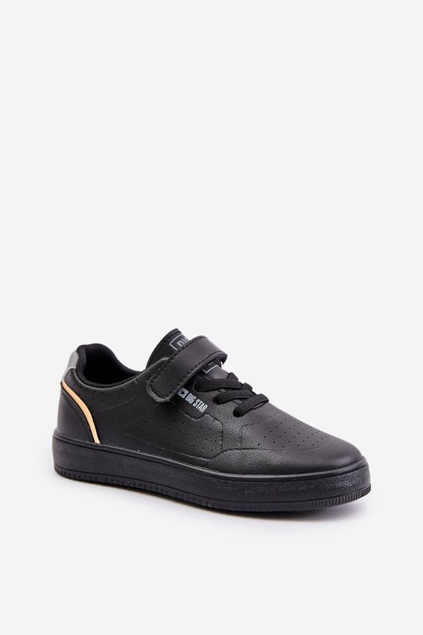 Big Star Children's Sneakers made of Eco Leather Velcro Big Star Black