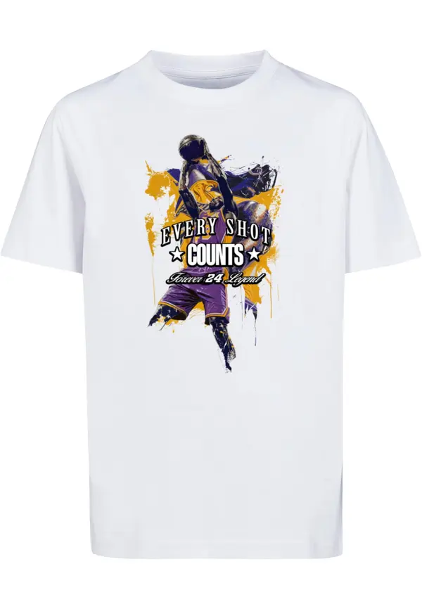 Mister Tee Children's T-shirt Every Shot Counts white