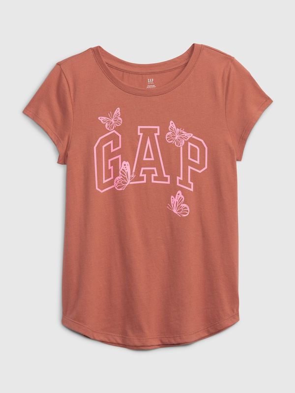GAP Children's T-shirt organic logo GAP - Girls