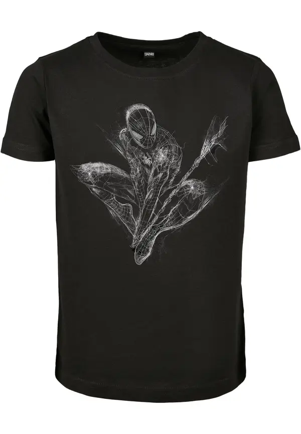 Mister Tee Children's T-shirt Spiderman Scratched black
