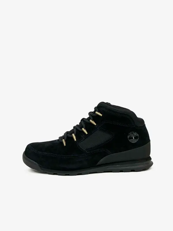 Timberland Cipele - Timberland Euro Rock Mid Hiker Black Suede Crna