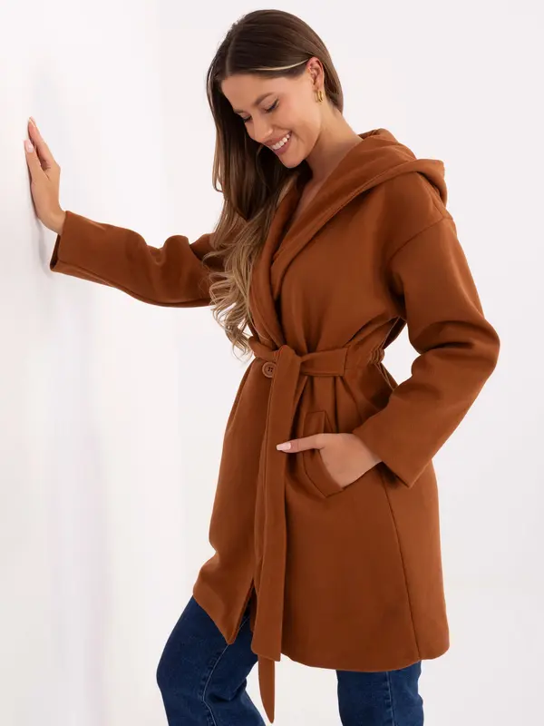 RUE PARIS Coat-IT-EN-A9587.00-light brown