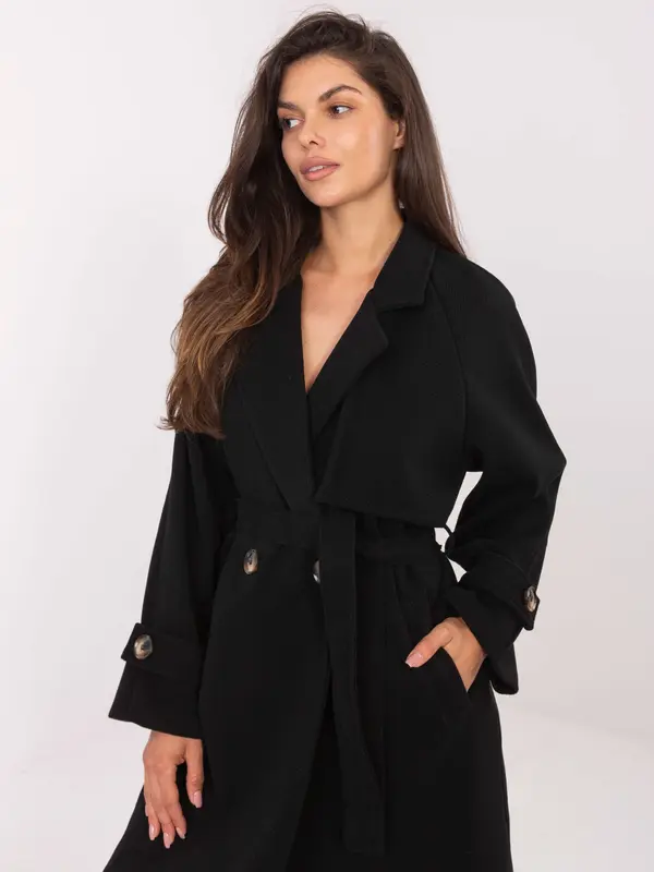 RUE PARIS Coat-IT-EN-A9589.58-black