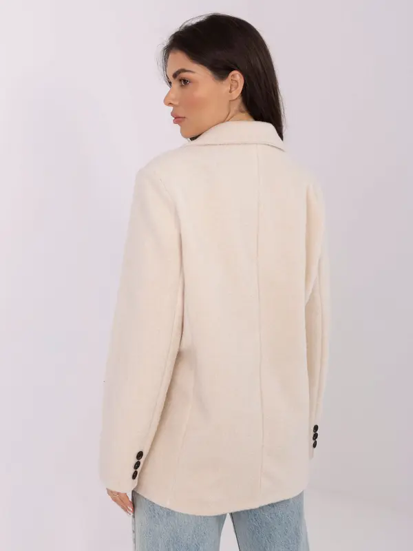 RUE PARIS Coat-IT-PL-FL7696.16-light beige