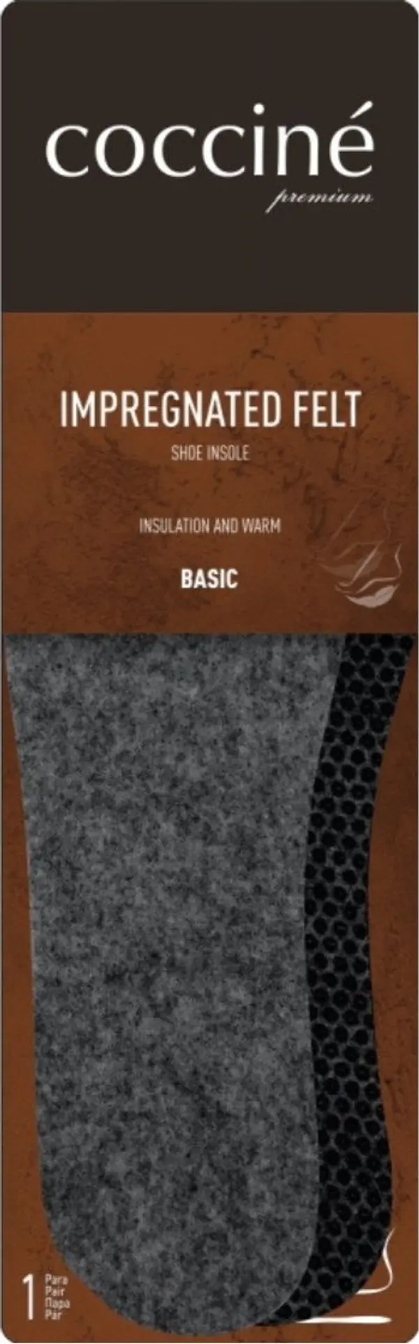 Coccine Coccine Felt Insole Impregnated Large Foot For Cutting 47-5