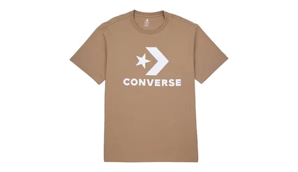 Converse Converse majica kratkih rukava s velikim logom, smeđa
