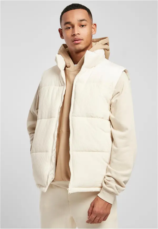 Urban Classics Corded vest whitesand
