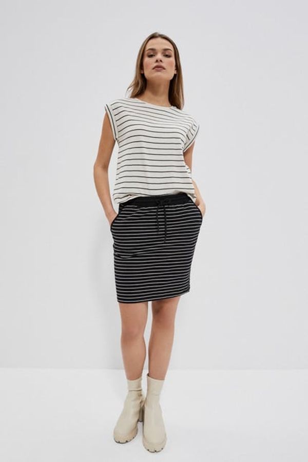 Moodo Cotton striped skirt