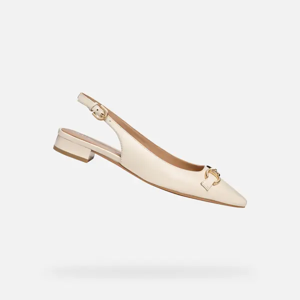 GEOX Cream women's ballet flats Geox Giselda 15 - Women's