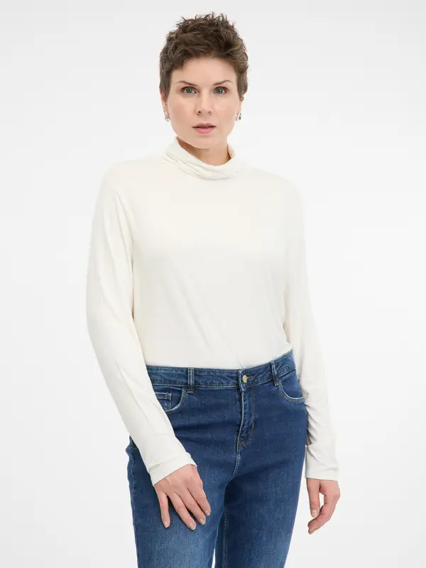 Orsay Cream Women's Long Sleeve T-Shirt ORSAY - Women's