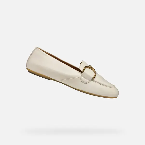 GEOX Cream women's moccasins Geox Palmaria - Women's