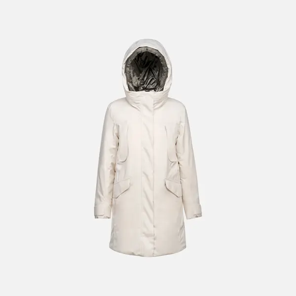 GEOX Cream Women's Quilted Jacket Geox Felicity - Women's