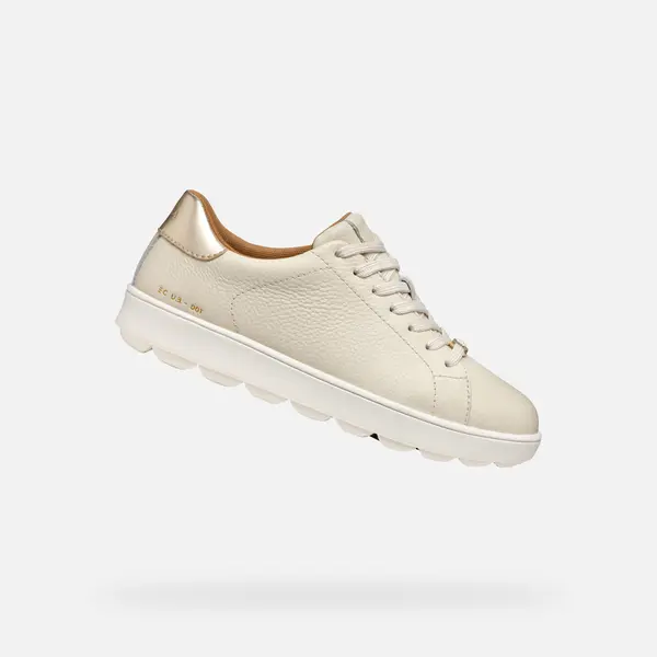 GEOX Cream women's sneakers Geox Spherica ECUB-1 - Women's