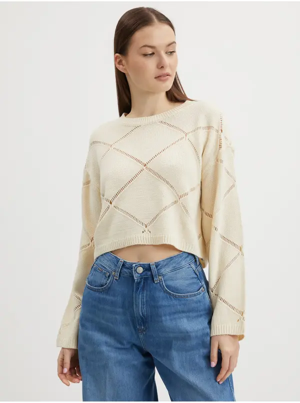 Noisy May Cream women's sweater Noisy May June - Women's