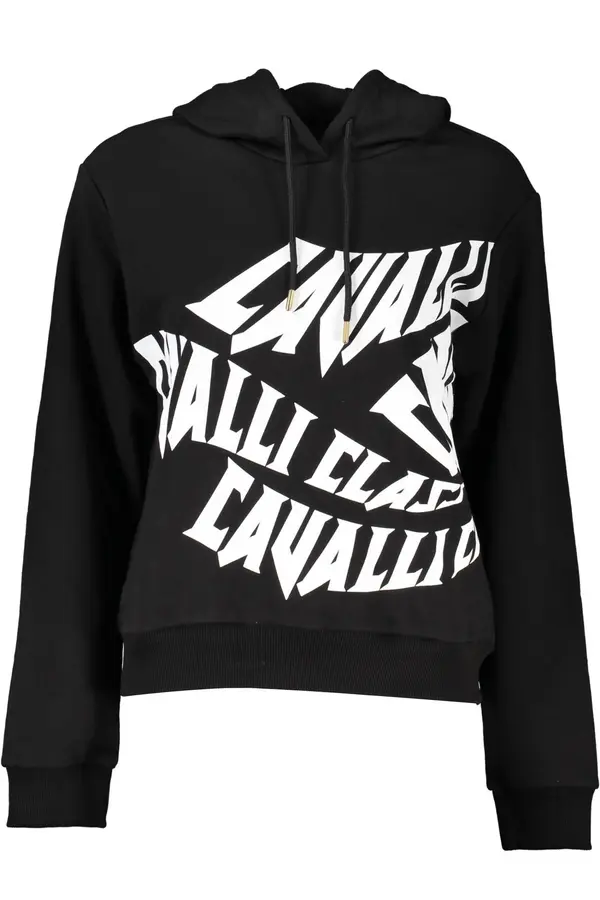 Cavalli Class Crna CAVALLI CLASS majica s kapuljačom