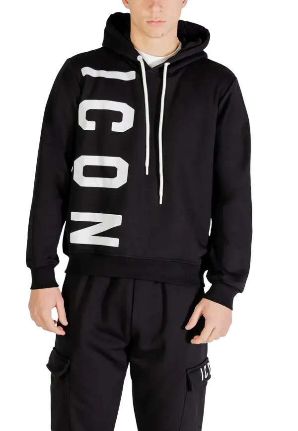 Icon Crna ICON majica s kapuljačom