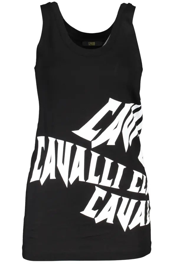 Cavalli Class Crna majica bez rukava Cavalli Class
