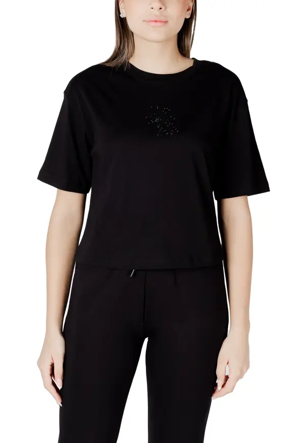 Armani Crna majica kratkih rukava Armani Exchange