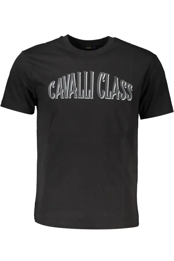Cavalli Class Crna majica kratkih rukava CAVALLI CLASS