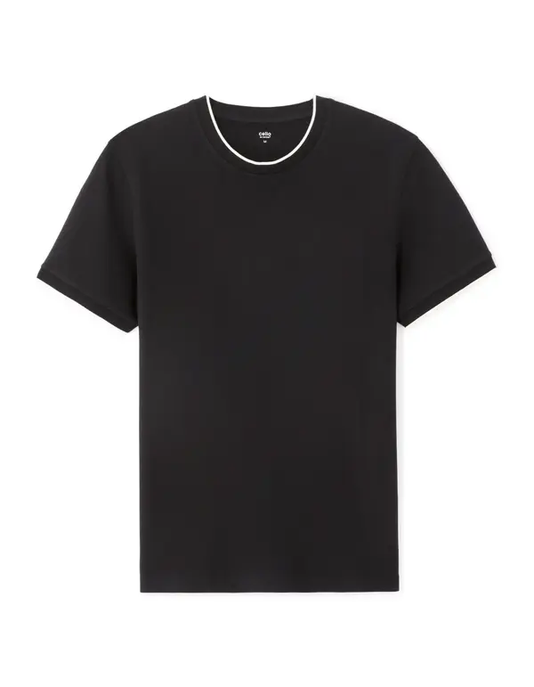 Celio Crna majica kratkih rukava Celio Netaimti