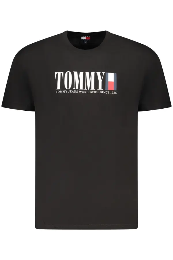 Tommy Hilfiger Crna majica kratkih rukava Tommy Hilfiger