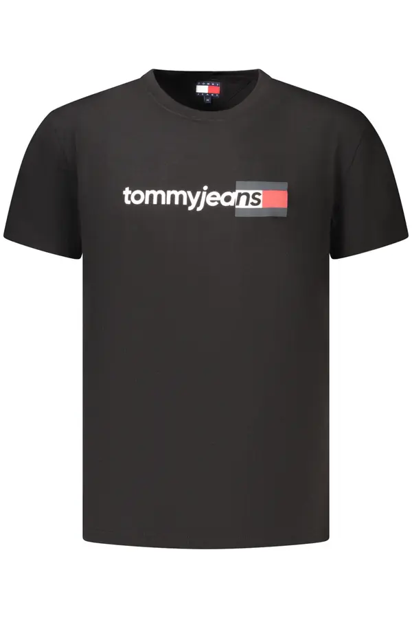 Tommy Hilfiger Crna majica kratkih rukava Tommy Hilfiger