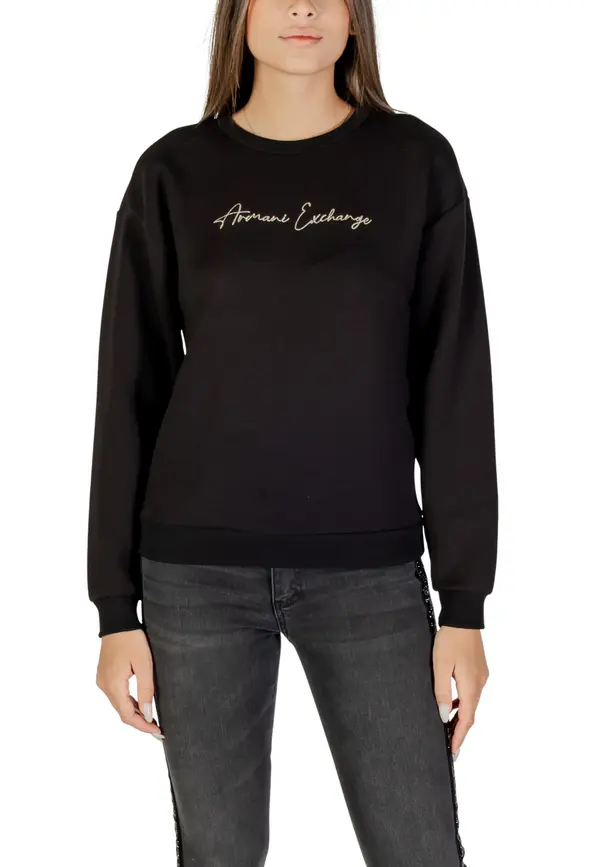 Armani Crna majica s kapuljačom Armani Exchange