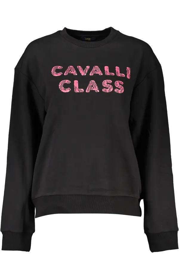Cavalli Class Crna majica s kapuljačom Cavalli Class