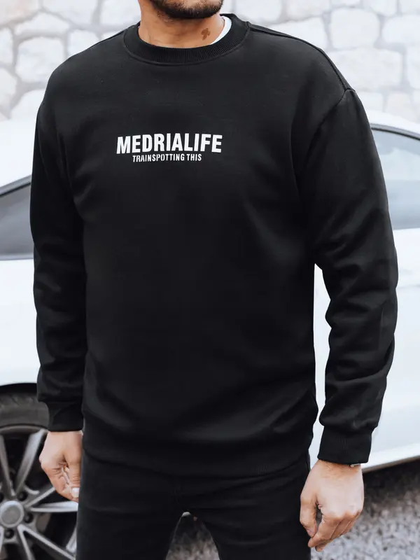 DStreet Crna majica s kapuljačom Medialife