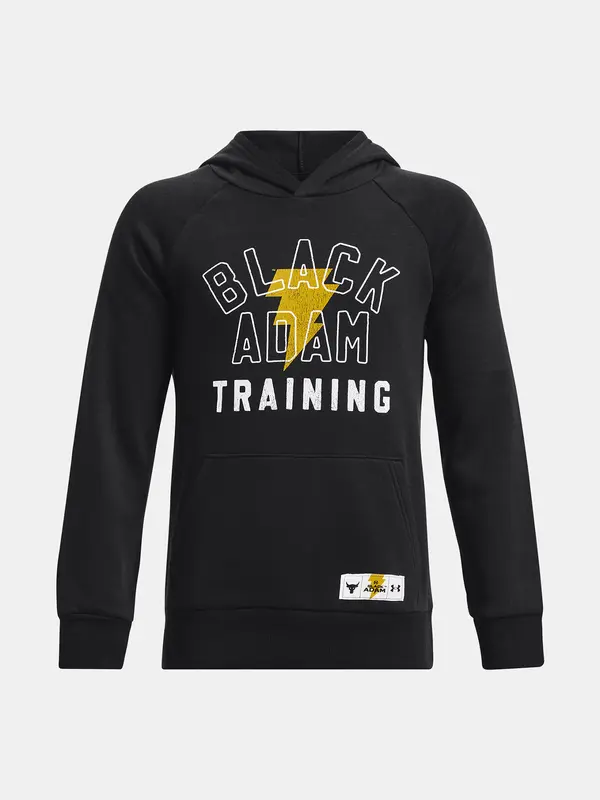 Under Armour Crna majica s kapuljačom Under Armour Project Rock