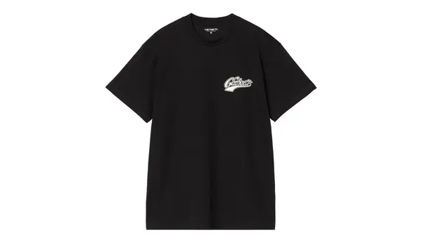 Carhartt Wip Crna majica s logom Carhartt WIP