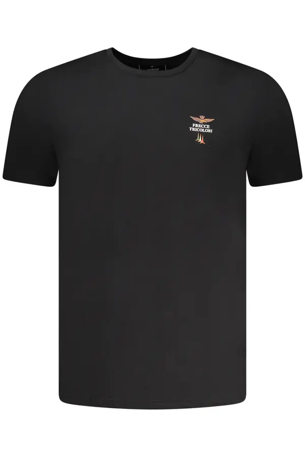 Aeronautica Militare Crna muška majica kratkih rukava