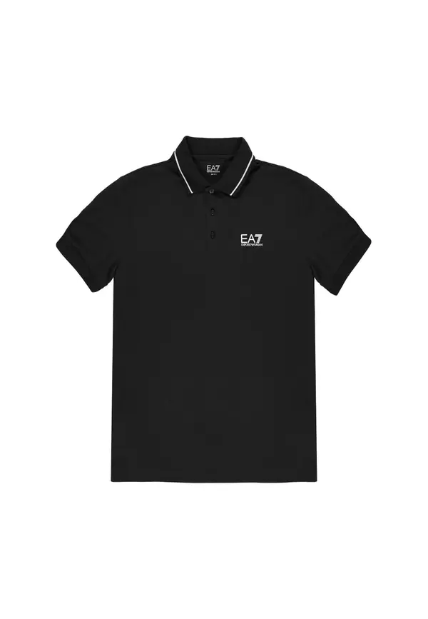 EA7 Crna muška polo majica EA7