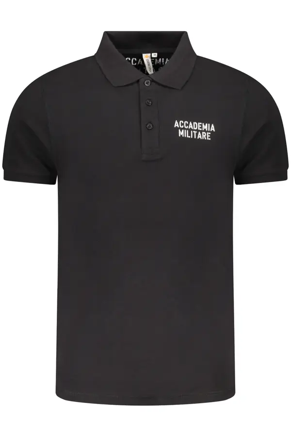 ACCADEMIA MILITARE Crna muška polo majica