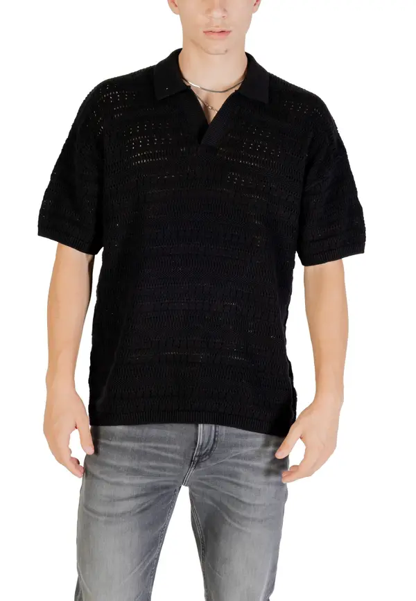 Only Crna muška polo majica kratkih rukava