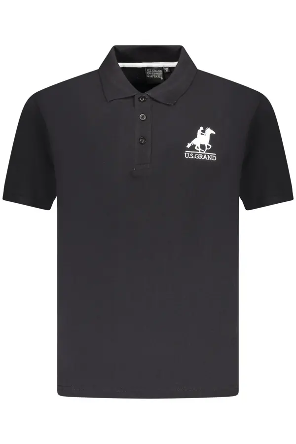 U.S. GRAND Crna muška polo majica US Grand