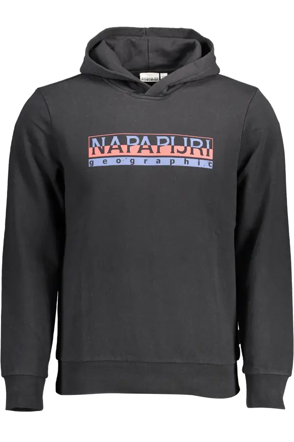 Napapijri Crna NAPAPIJRI majica s kapuljačom