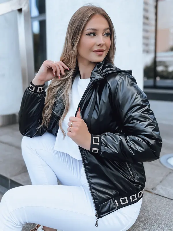 DStreet Crna prošivena jakna Dstreet