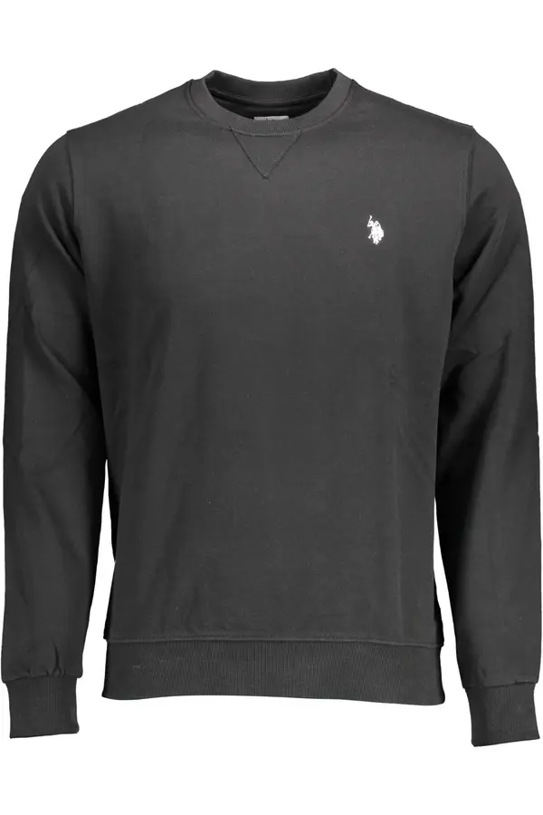 U.S. Polo Assn. Crna US Polo majica bez patentnog zatvarača