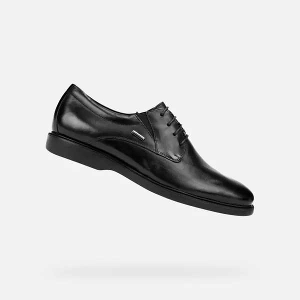 GEOX Crne formalne cipele Geox Brayden 2fit