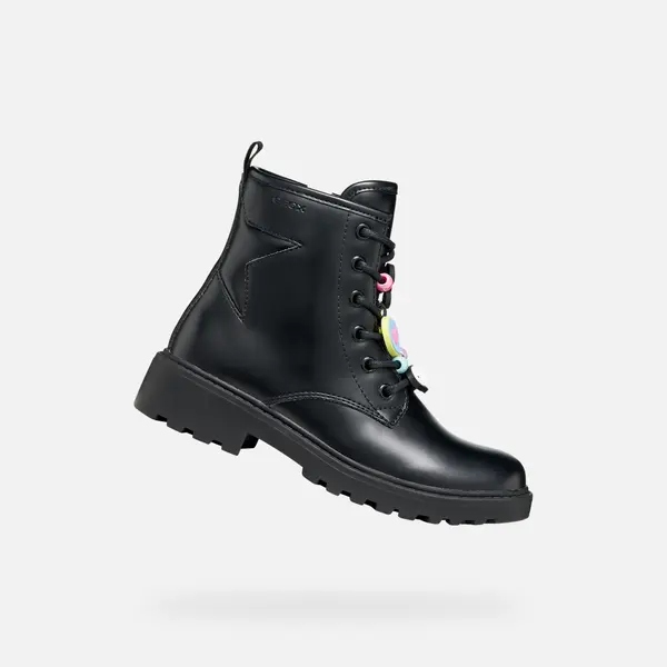 GEOX Crne gležnjače Geox Casey