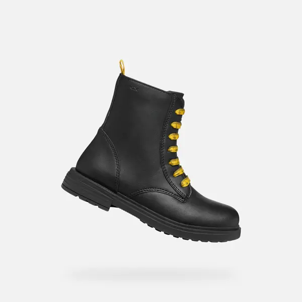 GEOX Crne gležnjače Geox Eclair za djevojčice