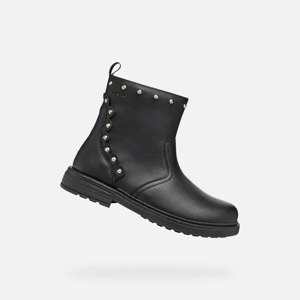 GEOX Crne gležnjače za djevojčice Geox Eclair Girl